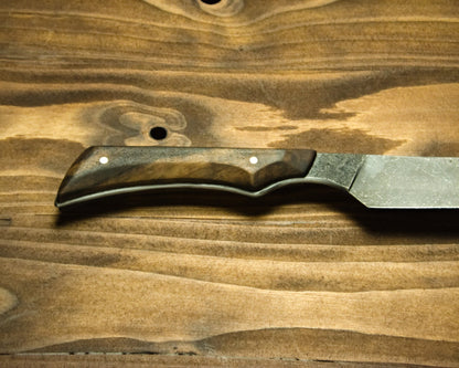 Kitchen Slicer - Hand forged - Walnut handle - The Iron Haggis - Kitchen Knife